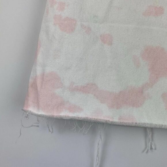 Levis Premium High-Rise Denim Skirt Womens Size 26 White Colorful Pockets Casual - Picture 6 of 11